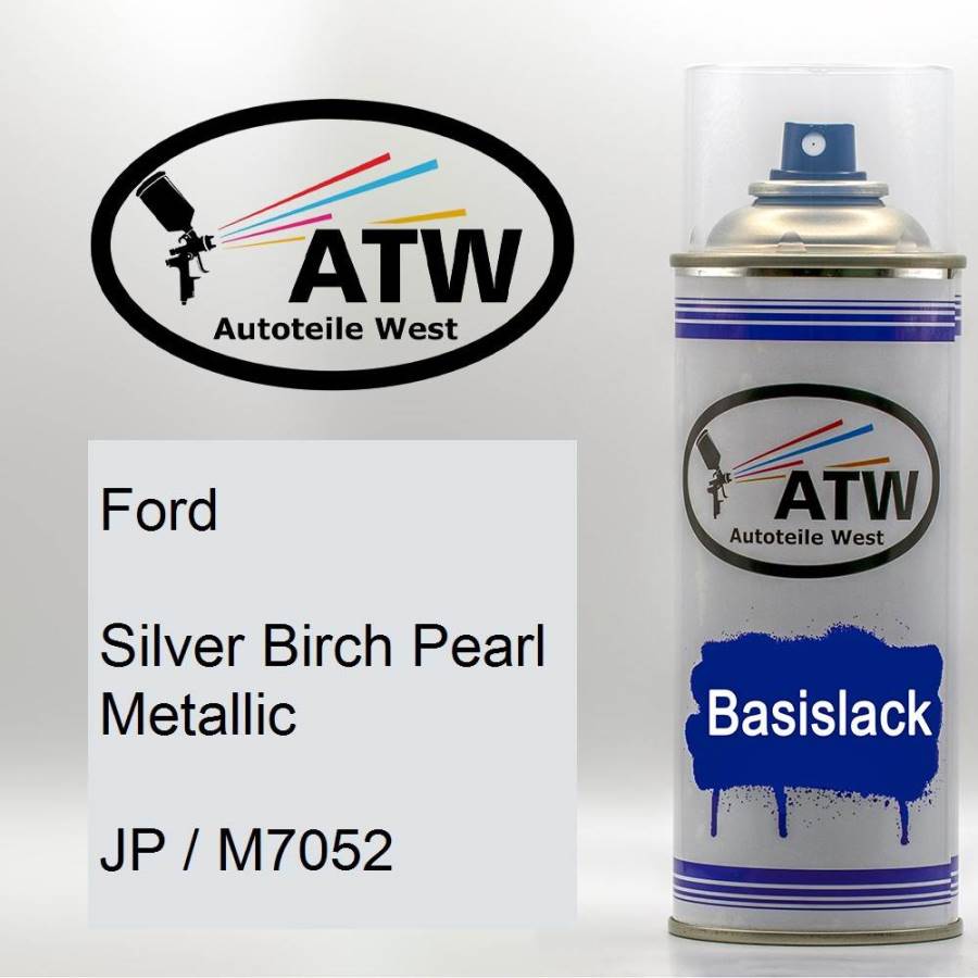Ford, Silver Birch Pearl Metallic, JP / M7052: 400ml Sprühdose, von ATW Autoteile West.